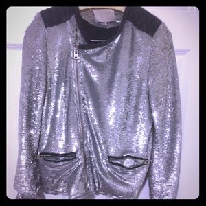 IRO Sequin Moto Jacket